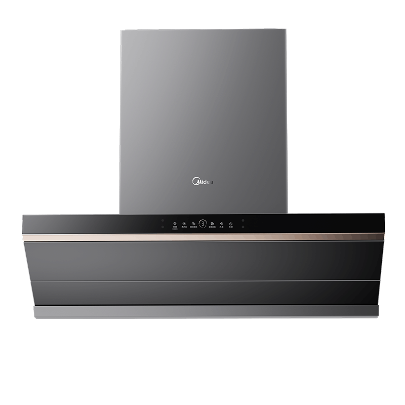 [高温蒸汽洗]美的(Midea)AK3Pro家用抽吸油烟机顶测跨界一体双腔自清洁超薄平嵌齐平橱柜AK5pro同款图片