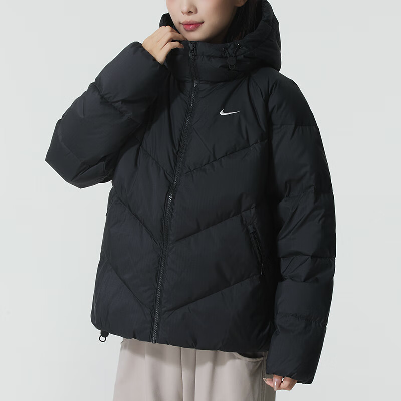 耐克(NIKE)羽绒服女装新款运动服保暖连帽上衣夹克外套HV5236-010 ZP高清大图