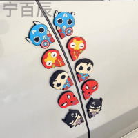 宁百辰汽车卡通车防撞条 超人复仇者联盟车防撞贴蜘蛛侠后视镜贴