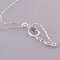 N635 Women Silver Necklace 镀925纯银女项链日韩版锁骨链潮人送女朋友七夕情人节礼物