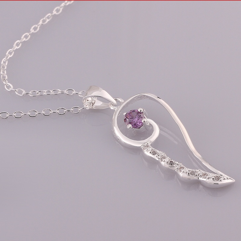 N635 Women Silver Necklace 镀925纯银女项链日韩版锁骨链潮人送女朋友七夕情人节礼物