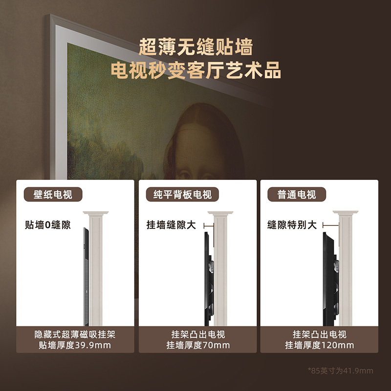 创维壁纸电视85A7E Pro 85英寸电视机 DeepSeek mini led 哑光屏显 主动护眼 政府补贴以旧换新高清大图