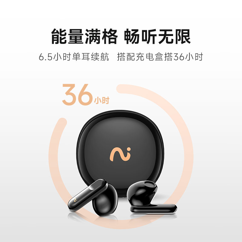 科大讯飞(iFLYTEK)同声传译耳机IFLYBUDS 2 冷霜白 面对面翻译 会议耳机无线蓝牙耳机 入耳式 录音转文字高清大图