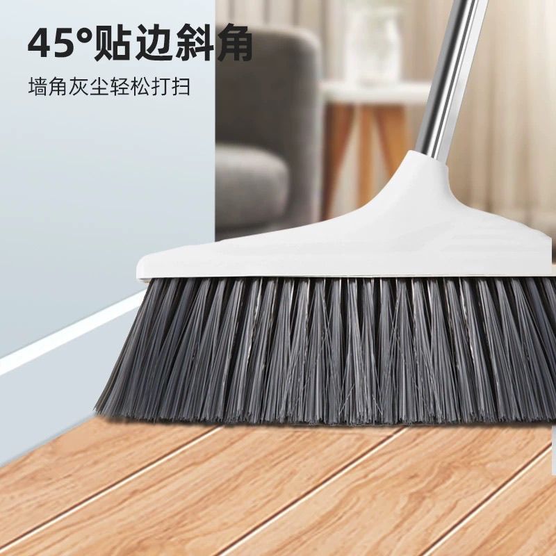 扫把簸箕加厚两件套撮箕套装扫帚组合发 扫把组合套装2件套 灰白色高清大图