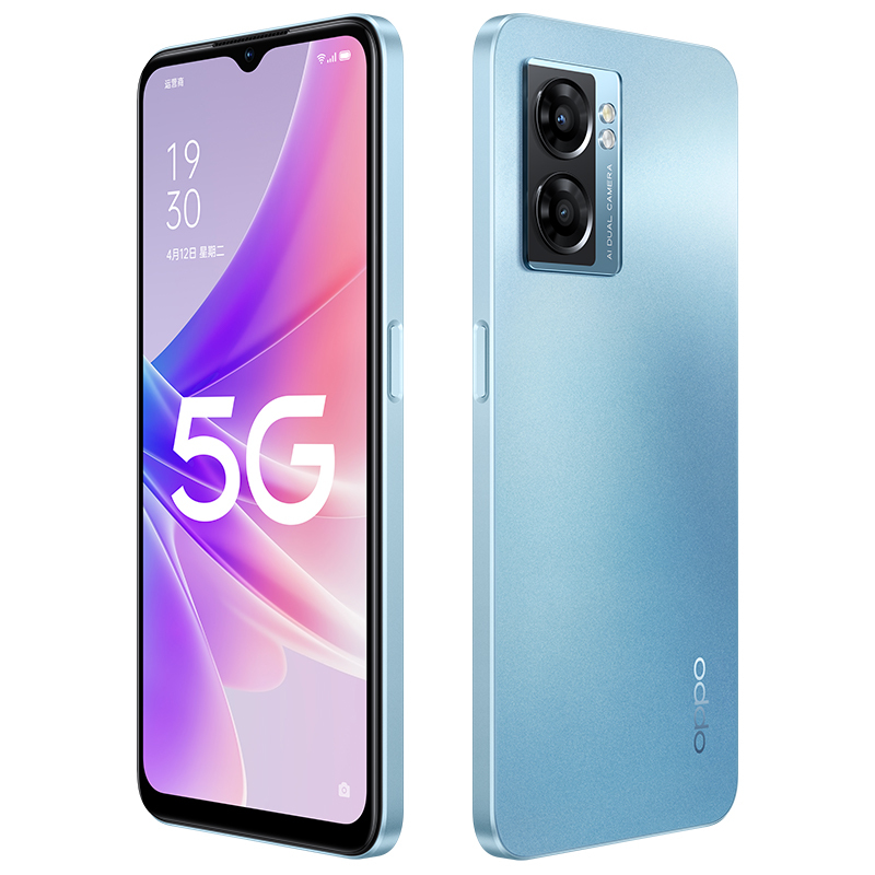 OPPO A57 深海蓝 8+128GB 5G全网通手机 5000ml大电池 天玑810 美颜夜景自拍智能大屏手机