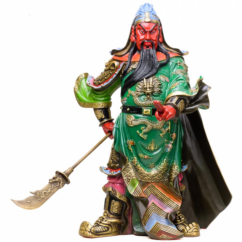 美帮汇关公 铜二指关公关羽武关帝供奉铜摆件高清大图