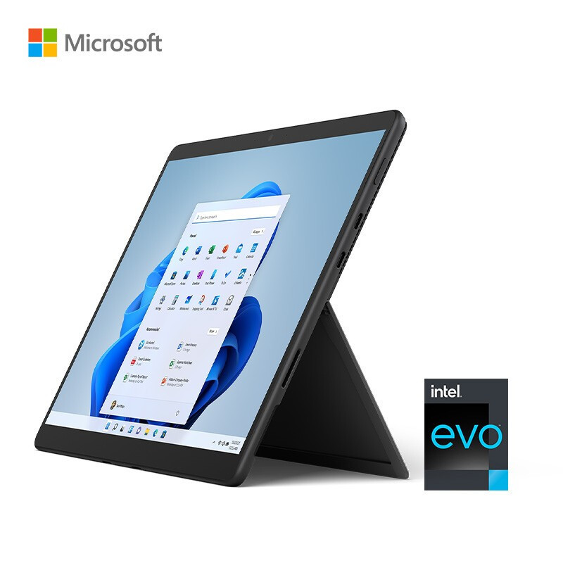 微软Surface Pro 8 13英寸 触控屏二合一平板电脑 i5 16G+256G 石墨灰