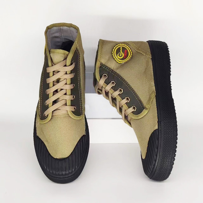 臻工达 防砸防刺穿安全鞋 男款透气轻便工鞋 高性能复合材料 安全防护升级设计 军绿色 34码