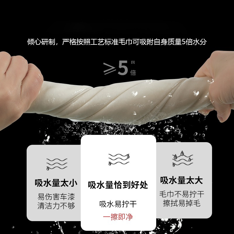 [补贴10%]擦车鹿皮巾洗车大毛巾抹布羊皮擦玻璃麂皮毛巾吸水不掉毛鸡皮车用高清大图