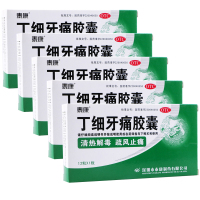 泰康 丁细牙痛胶囊0.45g*12粒/盒 清热解毒，疏风止通/五盒装