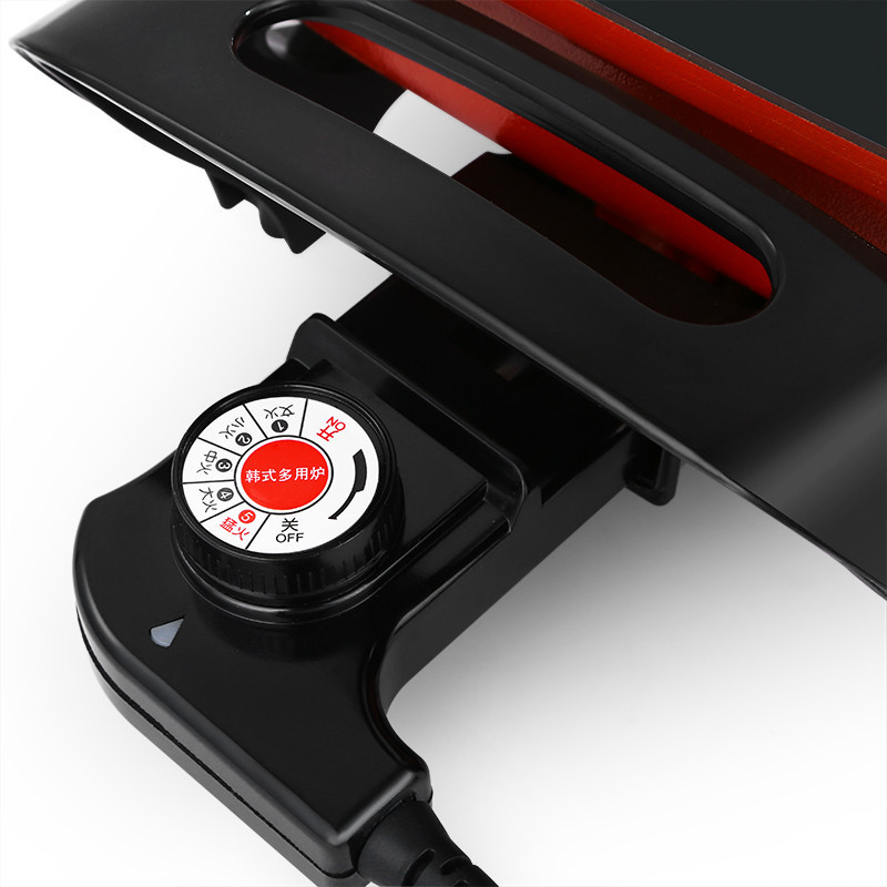 荣事达(Royalstar)韩式多功能电火锅HG160Q家用电炒锅学生电热锅支持煎烤宿舍电煮锅家用煮面不粘锅高清大图