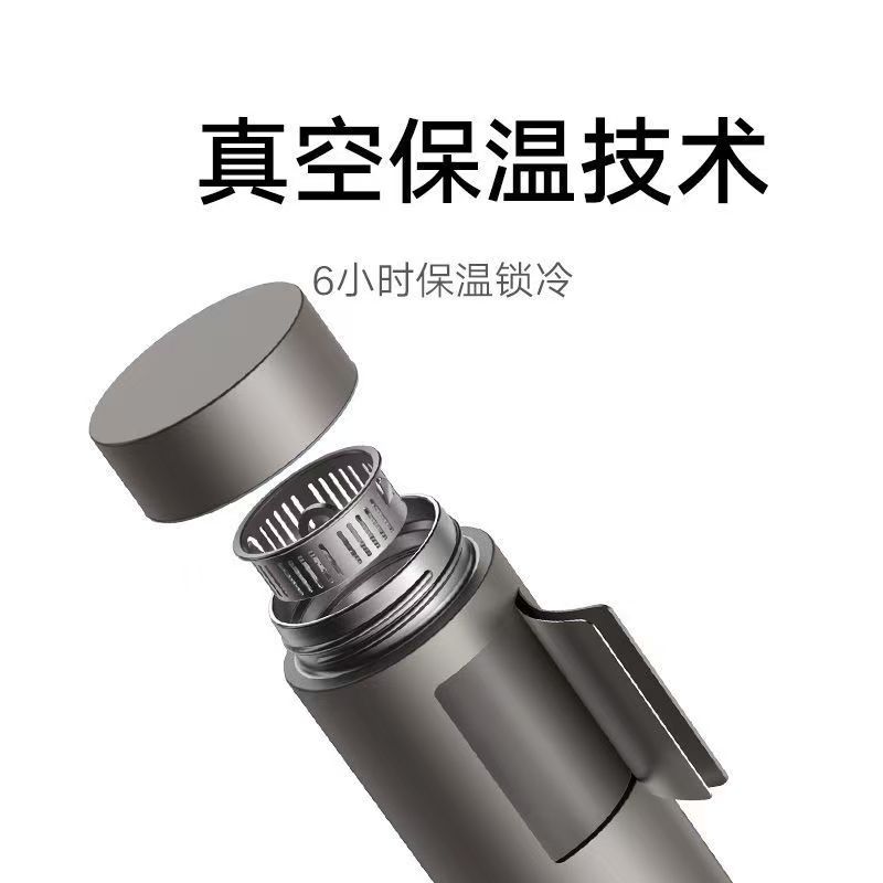 小米米家保温杯Ti2纯钛保温杯350ML大容量便携男女茶水分离泡茶杯子高清大图