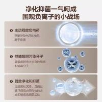 艾美特Airmate智能直流变频无叶塔扇CE-SRUI8 负离子净化32档风力语音控制15小时预约定时遥控电风扇