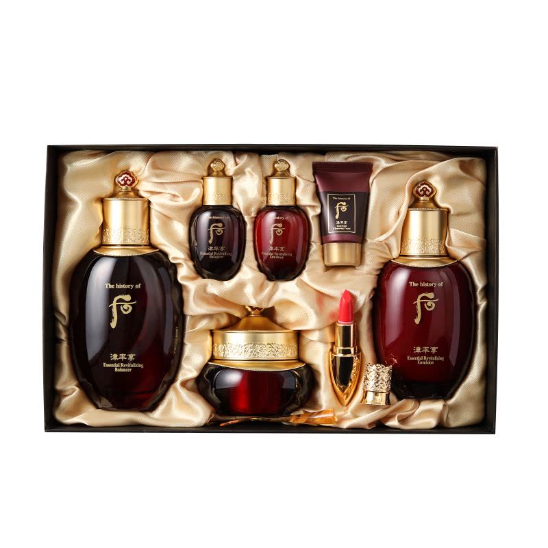 Whoo后津率享水乳霜护肤套装 补水保湿提拉紧致淡化细纹滋润细腻提亮肤色抗初老红润弹性不粘腻收缩毛孔 津率享三件套图片