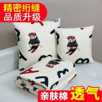 抱枕被子两用加厚汽车载办公室午睡枕头靠枕靠垫折叠空调被二合一_1 抱枕40x40被子105x150印花 雪橇熊