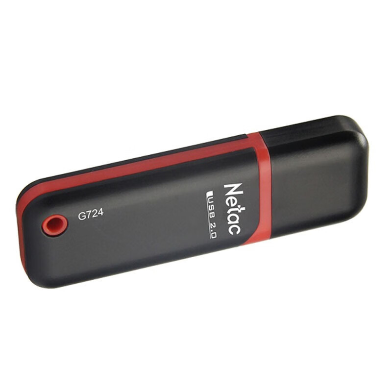 朗科(Netac) G724 u盘 16GB USB 2.0 ABS 直插设计/ 红黑色 普及款2.0