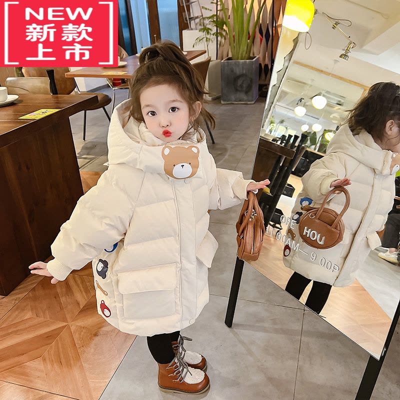 可莉允女童棉衣冬装2022新款小女孩棉袄洋气宝宝棉服儿童羽绒服冬季外套图片
