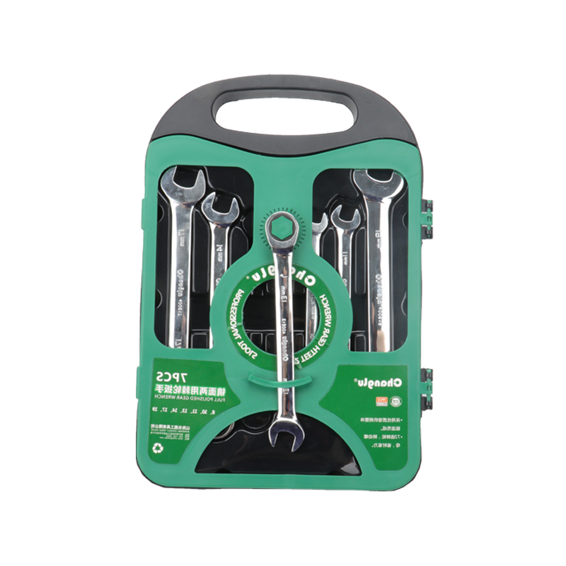 长鹿 7PCS镜面两用棘轮扳手组套 套高清大图