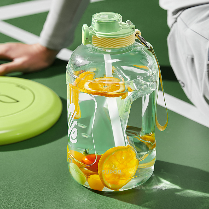 苏泊尔水杯子大容量吨吨桶健身运动男女水壶吸管大肚杯顿顿桶夏季水壶