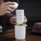 苏氏陶瓷( SUSHI CERAMICS)便捷旅行茶具 金刚侠精密快客杯收纳款办公泡茶杯1壶1海5杯(白)