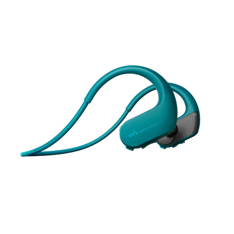 索尼(SONY)NW-WS413防水游泳跑步运动mp3音乐播放器一体耳机 4G 蓝色