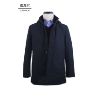 youngor 雅戈尔 新品YL46511AQA男士商务休闲带帽保暖羽绒服 有毛领可脱卸 175/96A YL46511AQA