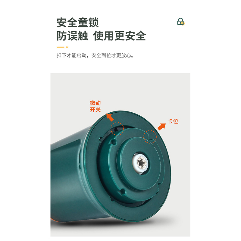乐扣乐扣(LOCK&LOCK)绞肉机 小型多功能料理机 1.8升大容量 EJM3175GRN 绿色/台高清大图