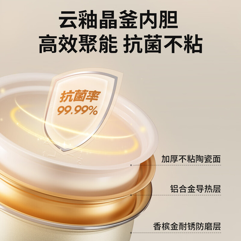 蒸摩动(modong)2L可视电饭煲MD-FB20W 蒸笼款高清大图