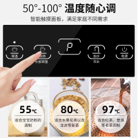 奥克斯/AUX 茶吧机 YCB-02 黑色 半自动上水 温热即用饮水机 家用养生茶饮机 安全童锁 下置式轻松换水 柜式