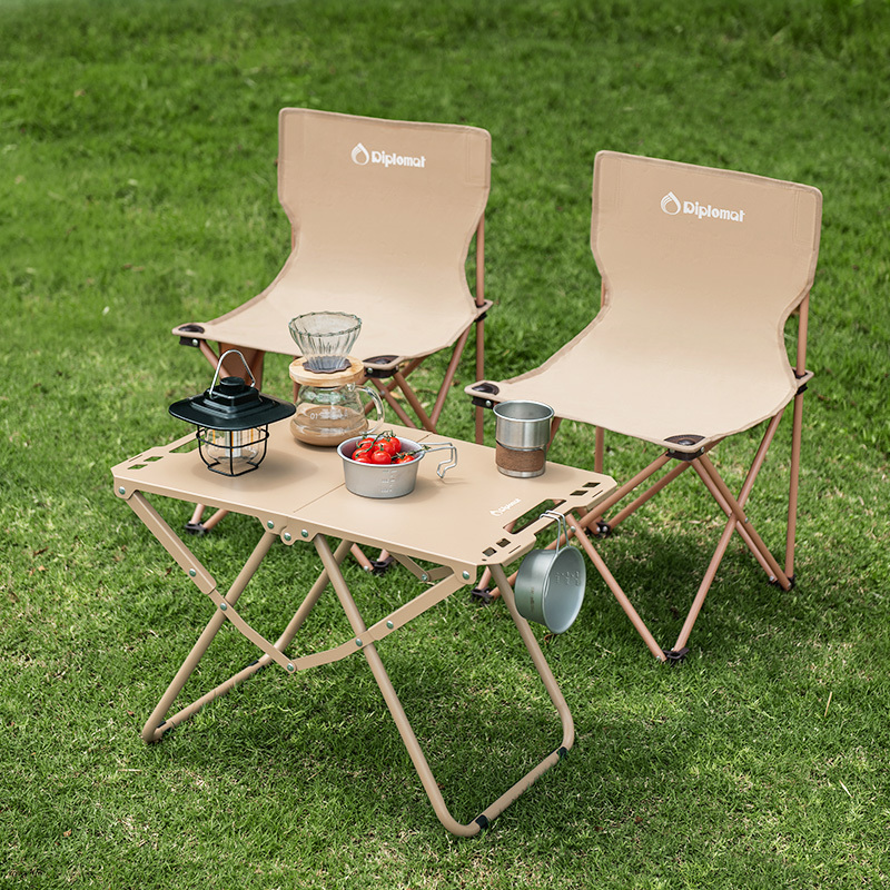 外交官(Diplomat)DFJ-213*2+DFJ-215*1-战术折叠桌椅套装(1桌2椅)