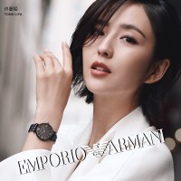 阿玛尼(EMPORIO ARMANI)手表欧美品牌女士石英表满天星AR11244 镶钻时尚钢带雅致手表女佟丽娅同款