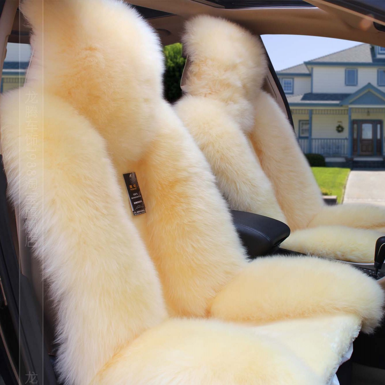 淘尔杰taoerj汽车羊毛坐垫冬季澳洲羊毛坐垫座套皮毛一体保暖长毛绒车