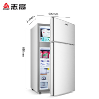 志高(CHIGO) BCD-38A118 28L两门小冰箱 银色 冷藏冷冻 双门双温小冰箱
