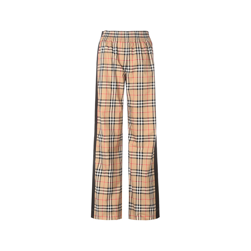 burberry博柏利女款棉质休闲裤长裤拖地裤80405971