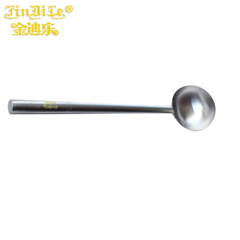 金迪乐不锈钢炒菜勺打菜勺子 钢柄6两勺DCS115A/个