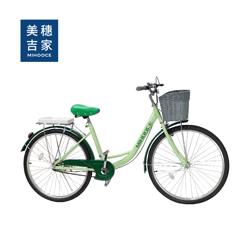 美穗吉家 通勤车24寸单速 M2-A2401绿色