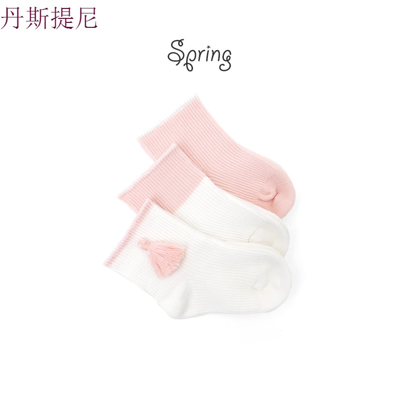 春秋季婴儿袜子松口宝宝袜0-3-6-12个月新生儿袜子纯棉可爱童袜