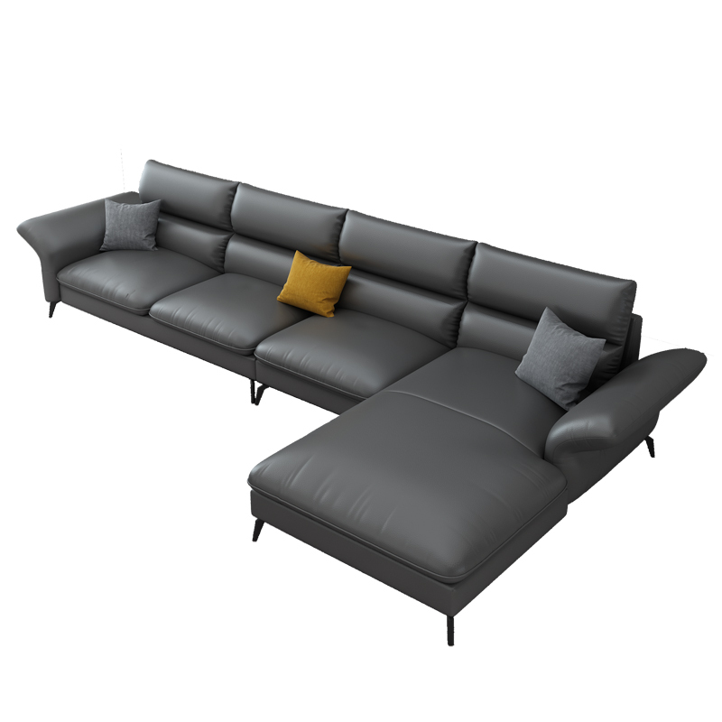 极简约现代多功能乳胶真皮艺沙发组合ciaa北欧客厅小户型客厅家具套装