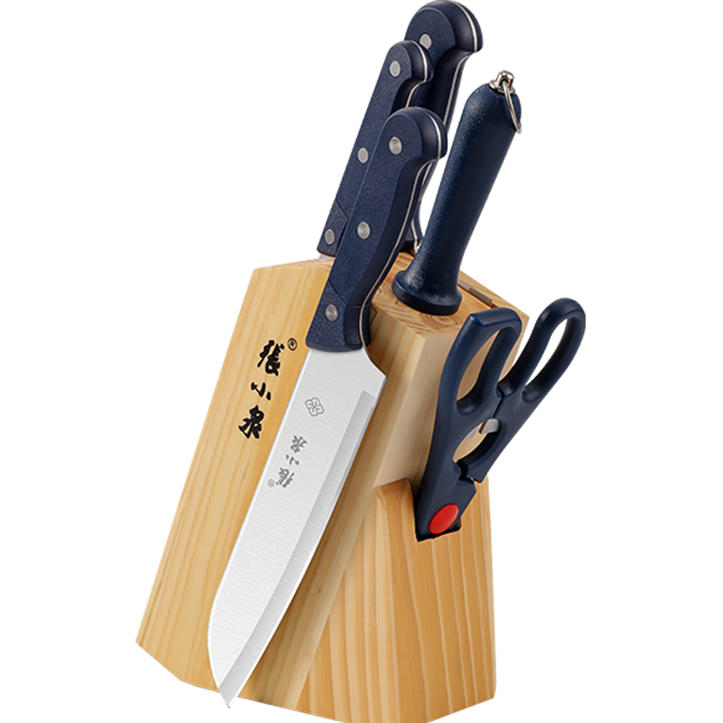 张小泉 锋木刀具六件套D40610100 切菜刀剪刀厨具套装刀具组合