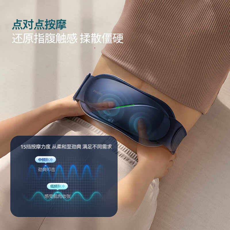 飞利浦(PHILIPS)腰部按摩器按摩仪 腰腹热敷腰带EMS脉冲按摩揉腹仪推揉腰腹腰椎按摩仪器送母亲男女友礼品高清大图