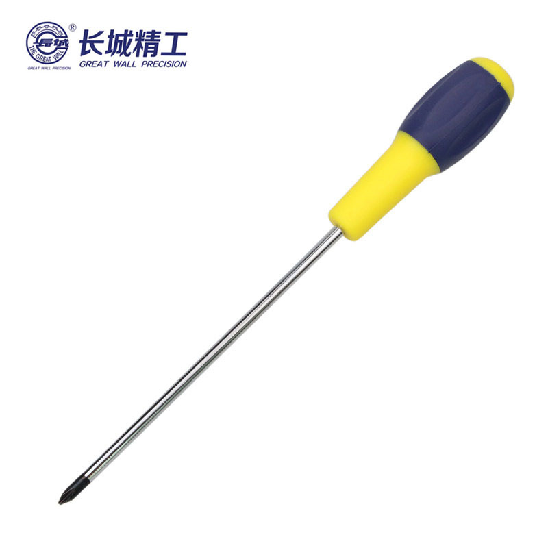 长城精工 Cr-V双色橡塑柄增强型十字头旋具 十字螺丝批起子改锥 #2*6*300mm 270396 2把