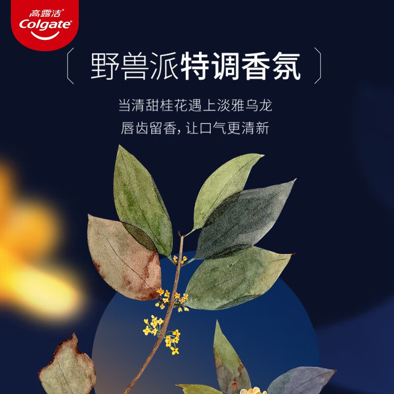 高露洁(Colgate)冰爽青柠花茶香牙膏95克高清大图