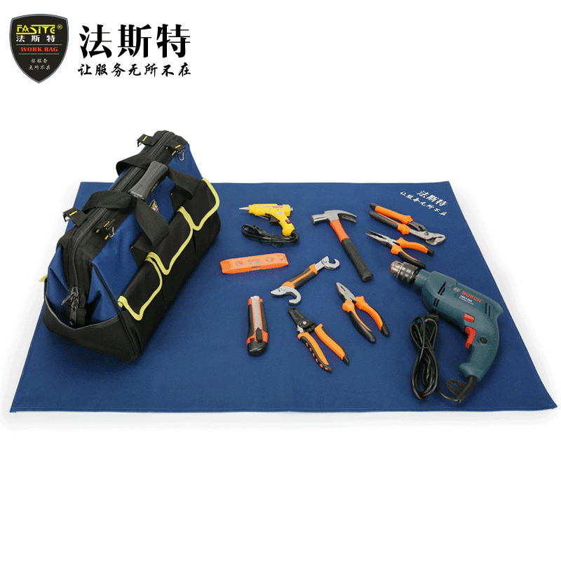 法斯特(FASITE)工具垫布加厚保洁家政维修工具包垫布防水帆布耐磨垫布0.7x1米