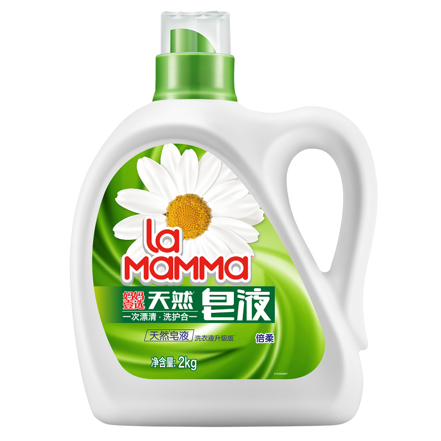 La妈妈壹选天然洁净洗衣皂液倍柔2L 母婴儿童适用