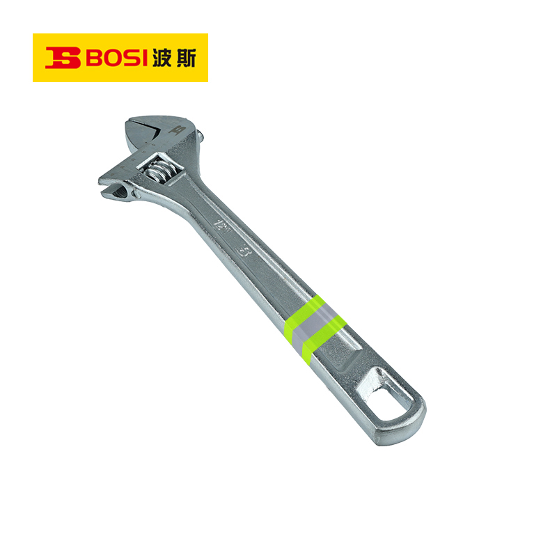 波斯(BOSI) 荧光系列活动扳手 12寸/300mm 把高清大图