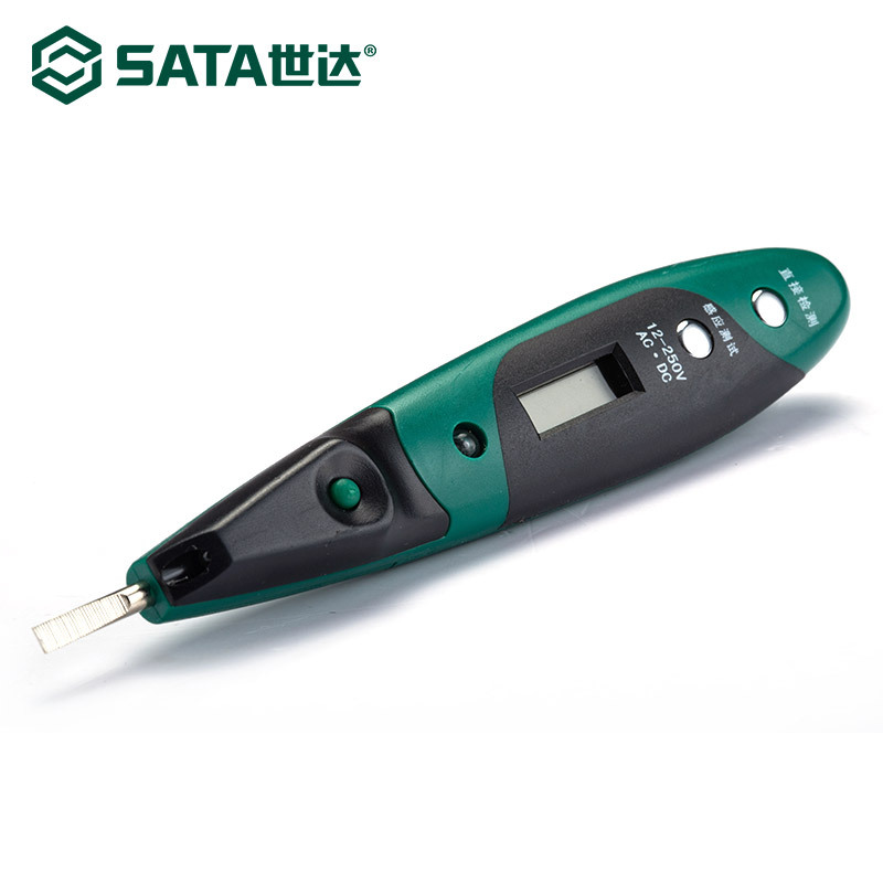 世达 62602 双色带照明灯数显测电笔