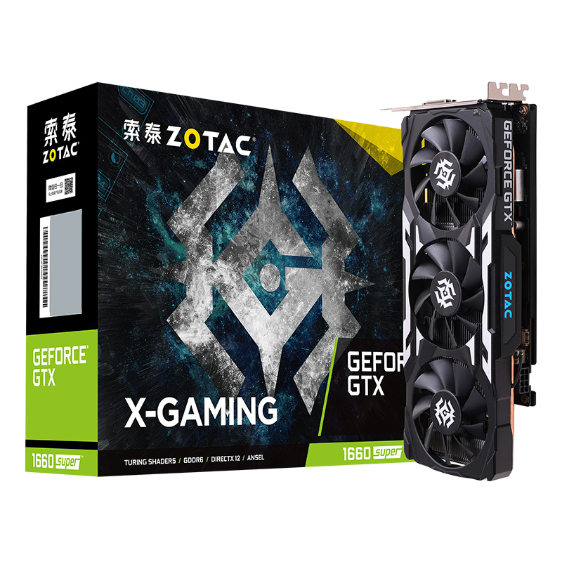 索泰 GeForce GTX1660Super X-GAMING OC3 PRO游戏显卡
