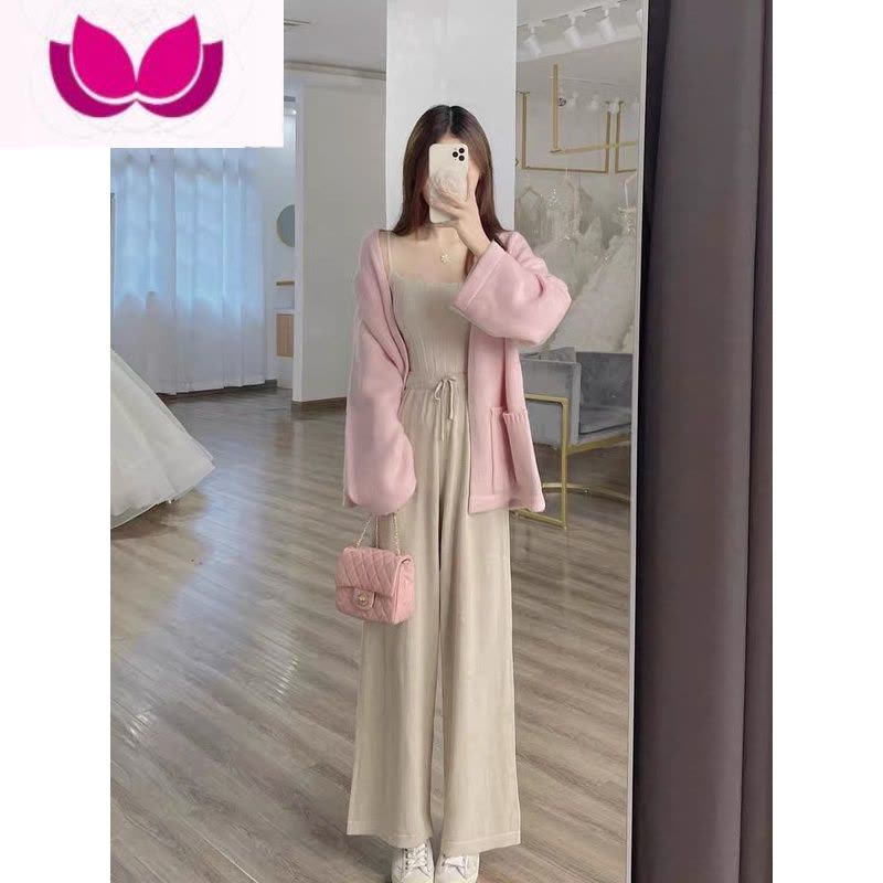 七斓春季女装盐系茶系穿搭一整套奶系法式桔梗奶乖名媛高级感套装图片