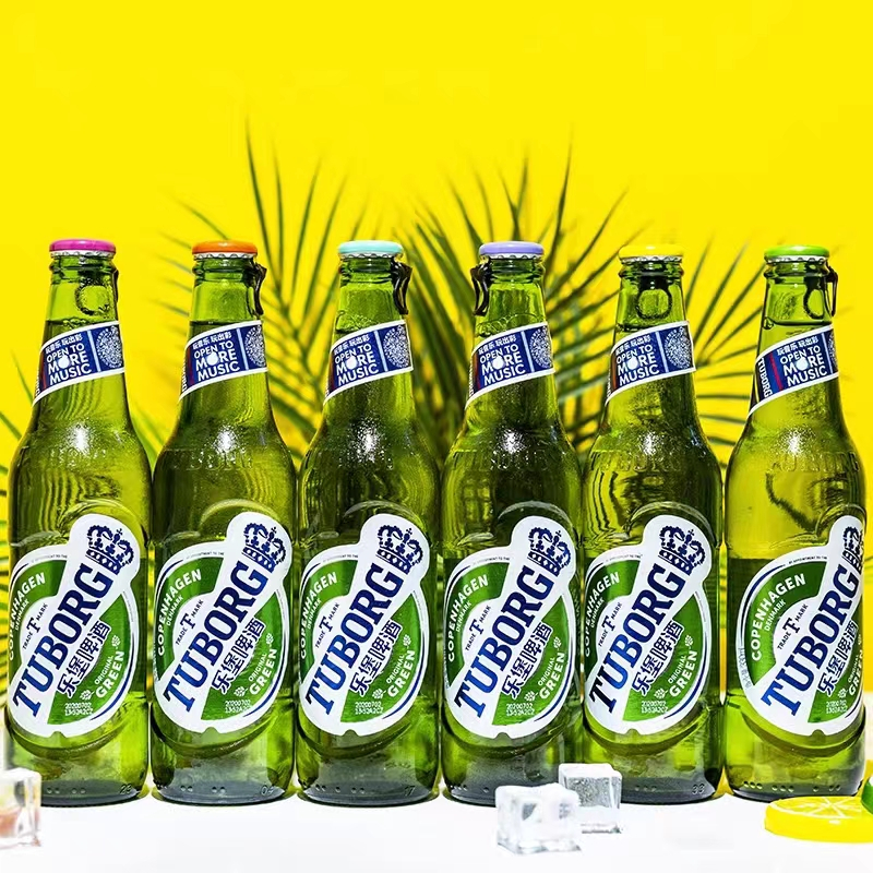 乐堡啤酒新日期 清爽淡味拉格黄啤拉环玻璃瓶装啤酒3.