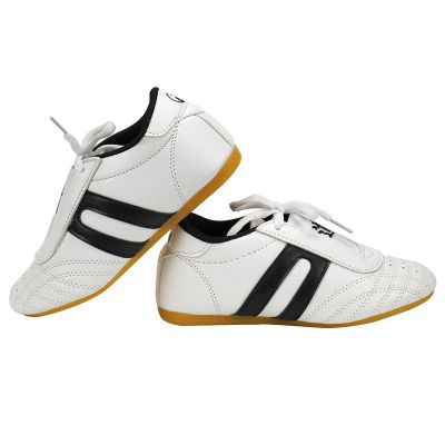 跆拳道鞋儿童男女初学者成人训练武术鞋透气防滑牛筋跆拳道道鞋子黑边